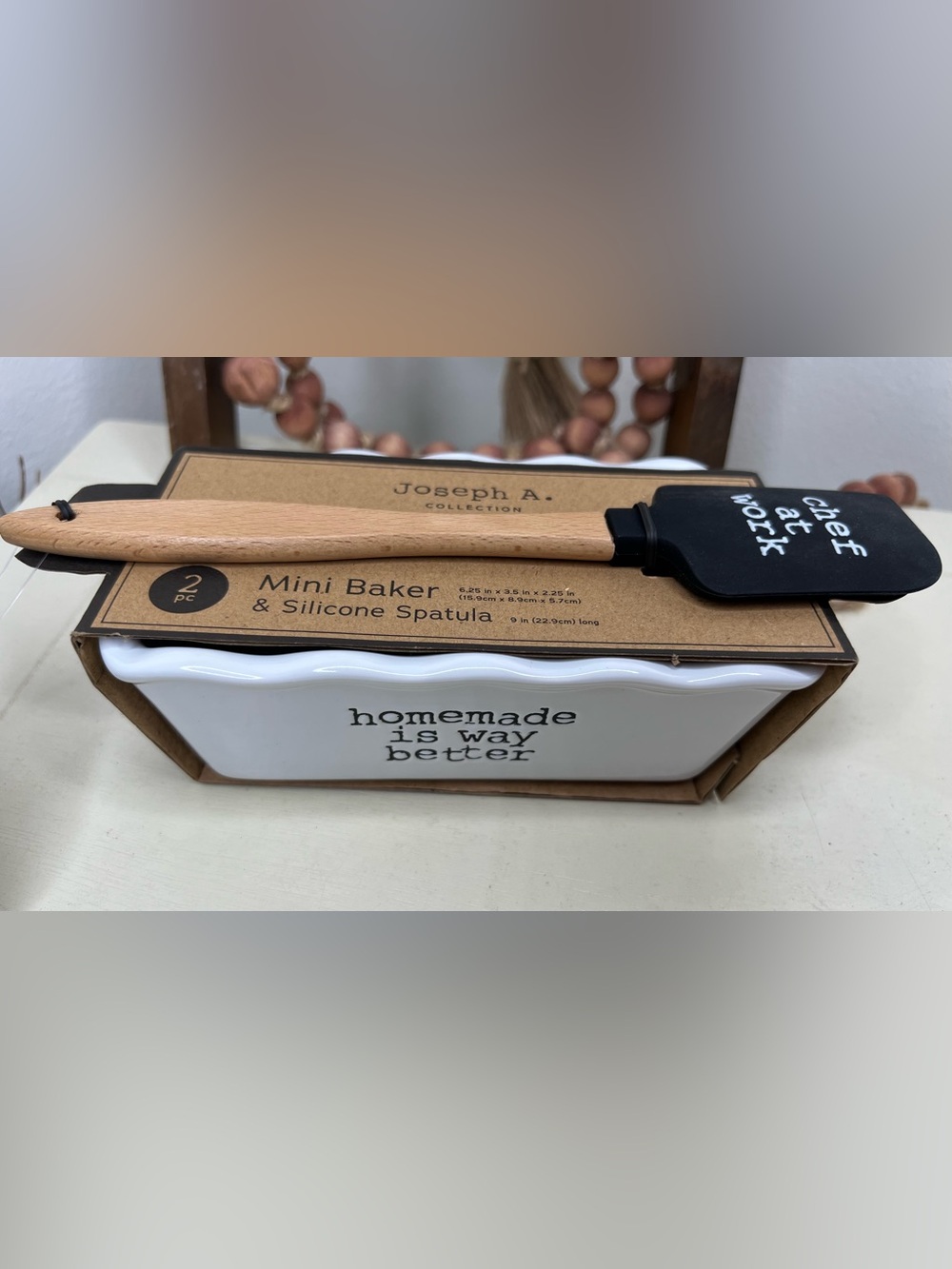 Joseph A Collection “Homemade is Way Better” Mini Baker & Spatula Bake Set